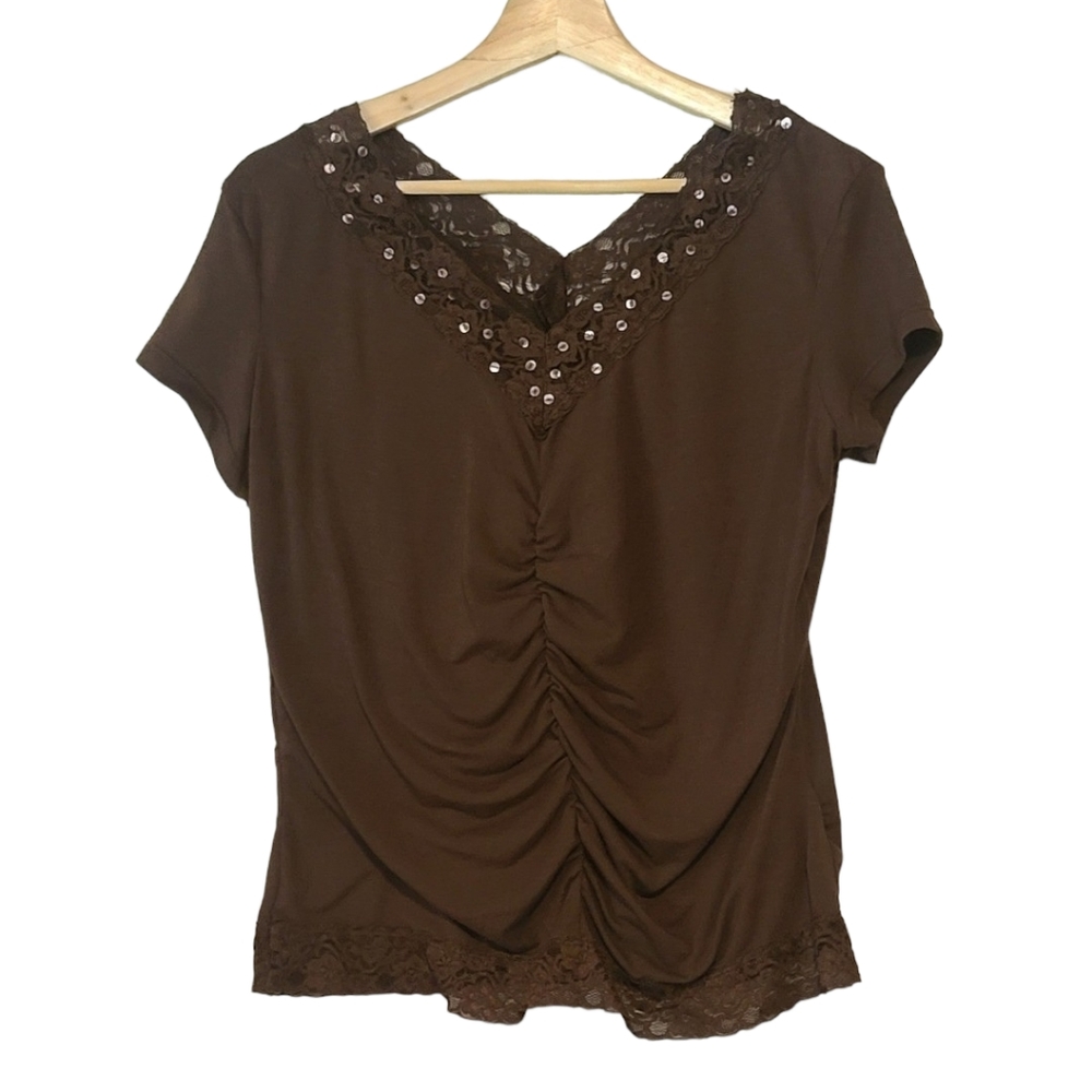 Lena Jeans Lace Top Size XL